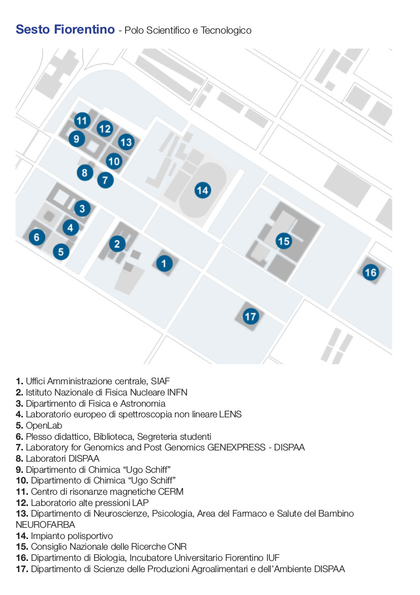 mappa Polo Scientifico